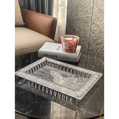 KHAY CHỮ NHẬT THÀNH CAO M57 Crystal Bohemia - Size 41cm