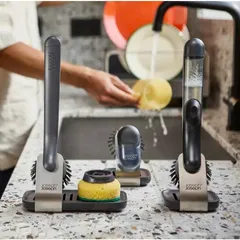 Bàn chải rửa chén Joseph Joseph 6500019 Sinktech có ngăn chứa xà phòng và chân đế