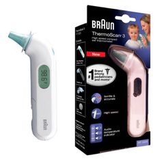 Nhiệt kế điện tử BRAUN ThermoScan 3 IRT 3030 đo tai chính hãng (hàng Đức)