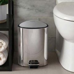 Thùng Rác Có Bàn Đạp Joseph Joseph 70596 EasyStore Luxe 5L Màu Inox