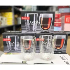 Bộ 2 cốc thủy tinh Bodum Pavina Double Wall Thermo-Glasses 350ml 2 lớp chịu nhiệt