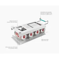 Giá để lon trong tủ lạnh Joseph Joseph 8500007 màu trắng