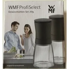 Bộ xay muối + tiêu WMF gồm 2c nắp đen