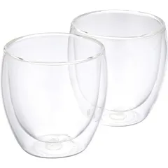 Bộ 2 cốc thủy tinh Bodum Pavina Double Wall Thermo-Glasses 250ml 2 lớp chịu nhiệt