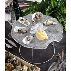 Đĩa để hàu 6 khe lõm IVV DIAMANTÉ OYSTER 34cm