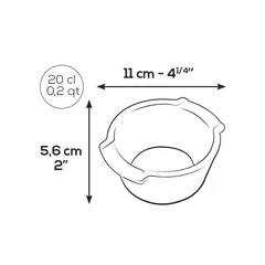 Cặp Khuôn Nướng Ramekin Peugeot Appolia 61852 Ø 11cm Màu Đỏ