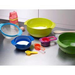 BỘ dụng cụ nhà bếp xếp lồng 9 món Joseph Joseph Nest plus 9 Nhiều màu
