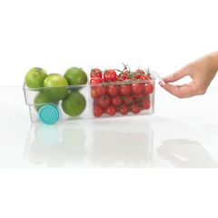Khay chứa đồ 2 ngăn nhỏ Joseph Joseph 851662 FridgeStore™ Small Storage Bin có bánh lăn 733871