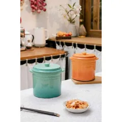 Hũ gốm sứ muối dưa cà Rainbow Kaiyo, 2L