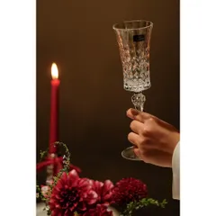 BỘ 6 LY CHAMPAGNE PHA LÊ PHÁP CRISTAL D'ARQUES LADY DIAMOND 150ML 734000