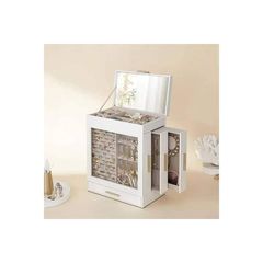 HỘP ĐỰNG TRANG SỨC, KÍNH MẮT 5 LỚP… CÓ NẮP KÍNH CỦA SONGMICS ĐỨC