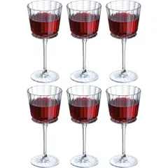 BỘ 6 LY VANG PHA LÊ PHÁP CRISTAL D'ARQUES MACASSAR 350ML 734162