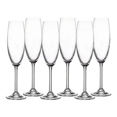 Set 6 Ly uống rượu vang trắng Bohemia Colibri 220 ml Champagne Flute 6pcs 734205