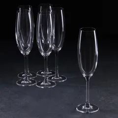 Set 6 Ly uống rượu vang trắng Bohemia Colibri 220 ml Champagne Flute 6pcs 734205