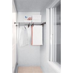 Kệ Inox để đồ không khoan Wellex BSS4040, kích thước 60-80 cm