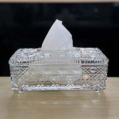 Hộp đựng giấy pha lê mài cao cấp