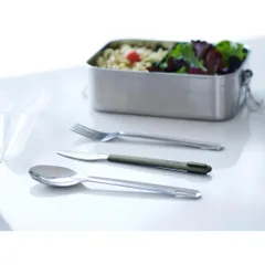 Bộ dao thìa dĩa Joseph Joseph 81135 Duo Steel Travel Cutlery màu Grey
