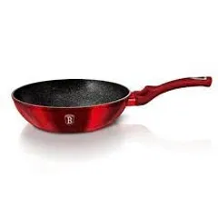 Chảo sâu lòng Berlinger Haus BH/1267N 28cm lớp chống dính phủ đá màu đỏ – Metallic Line Burgundy Edition