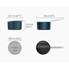 Quánh Joseph Joseph 45038 19cm Blue Saucepan
