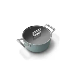 Nồi casserole SMEG CSF2412EGM 24cm màu xanh ngọc (vung kính)