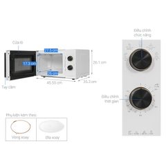 Lò vi sóng Electrolux EMM20K22W 20 lít