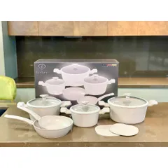 Bộ nồi 10 chi tiết Berlinger Haus x FashionTV FTV-0077 màu kem- Fashion Collection