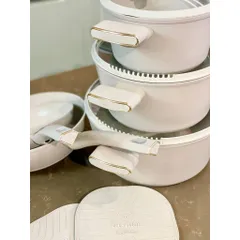 Bộ nồi 10 chi tiết Berlinger Haus x FashionTV FTV-0077 màu kem- Fashion Collection