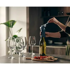 Dụng cụ mở rượu Joseph Joseph 20099 BarWise™ Compact Lever Corkscrew màu xanh