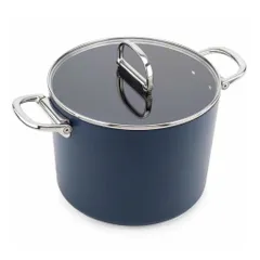 Nồi cao Joseph Joseph 45045 Space Blue 25cm 8L nắp kính 734574