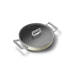 Nồi chảo SMEG DPF2812CRM màu kem (vung kính)