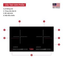 Bếp Từ đôi Saiko DIH-4000E, THái Lan
