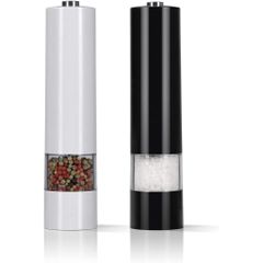 Set máy xay muối tiêu GourmetMaxx Salz-, Pfeffermühle Weiß, Schwarz màu đen/ trắng