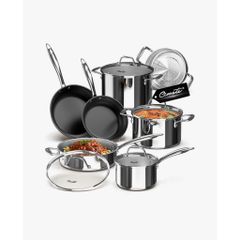 Bộ nồi inox Ciwete SS0103-11PC NEW-NS set 7 món Nhập Mỹ