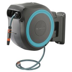 Bộ vòi tưới treo tường dây cuốn tự động 20m Gardena 18620-20
