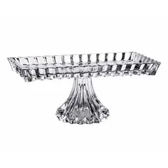 Đĩa hình chữ nhật có chân ROGASKA CROWN JEWEL 35x19 cm