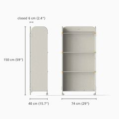 Tủ đựng quần áo Joseph Joseph 50055 Eclipse Screen Airer – Ecru