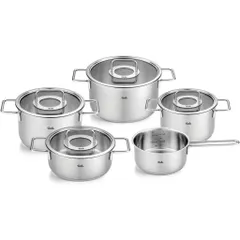Bộ nồi Fissler Pure Collection 4 nồi 1 quánh nắp inox