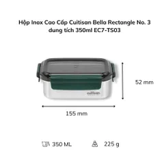 Hộp Inox Cao Cấp Cuitisan Bella nhiều dung tích