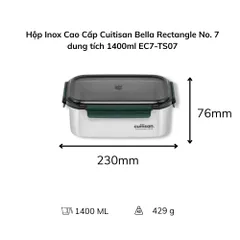 Hộp Inox Cao Cấp Cuitisan Bella nhiều dung tích