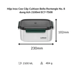 Hộp Inox Cao Cấp Cuitisan Bella nhiều dung tích