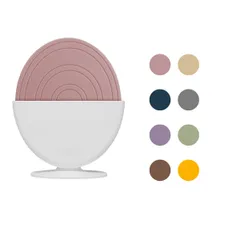 Set 2 miếng lót nồi SalleMa hình quả trứng màu hồng ( có kèm giá )
