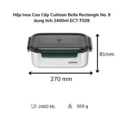 Hộp Inox Cao Cấp Cuitisan Bella nhiều dung tích
