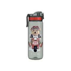Bình nước Renga Tritan Rybo-X Patterned 630ml màu đen con gấu có tay cầm 735183