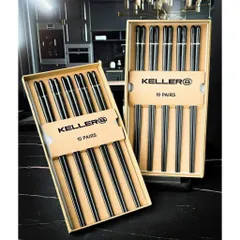 Set 10 Đôi Đũa Chuôi Đá Đen Sang Trọng - Keller@Germany Mẫu Mới T10/2025 735314