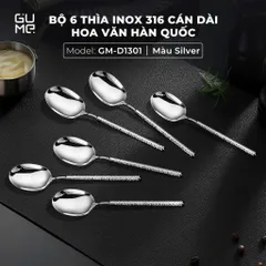 BỘ 6 THÌA INOX 316 CAO CẤP GUME 735321