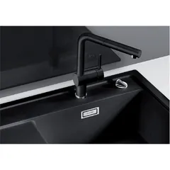 VÒI RỬA BÁT CÓ DÂY RÚT BLANCO LINUS-S ANTHRACITE 516688 MÀU ĐEN