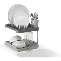 Giá úp bát đĩa 2 tầng Joseph Joseph Duo 2-Tier Dish Rack 851660 (Grey)