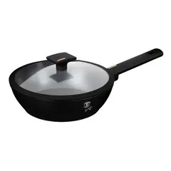 Chảo sâu lòng Berlinger Haus BH/7089N 24cm màu đen – Monaco Collection (có nắp)