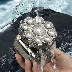 Máy Cạo Râu, Cắt Tóc, Cạo Trọc Đầu SHAVER 5 in 1, 9 Lưỡi, Dùng Cho Cả Người Hói Đầu.
