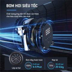Máy bơm lốp ô tô thông minh Lifepro BOXER-616